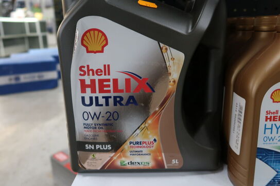 2 dunke olie SHELL HELIX 0W-20 5L