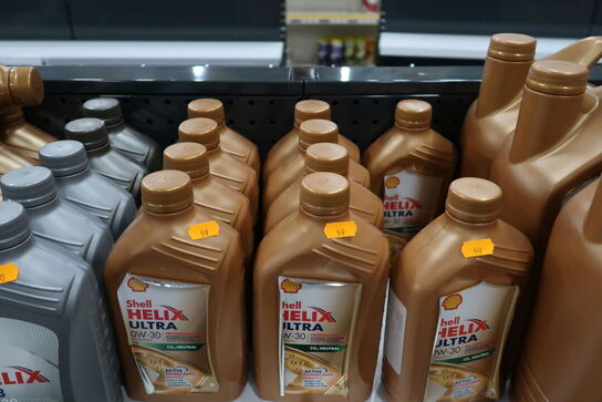 10 dunke olie SHELL HELIX ULTRA 0W-30 1L