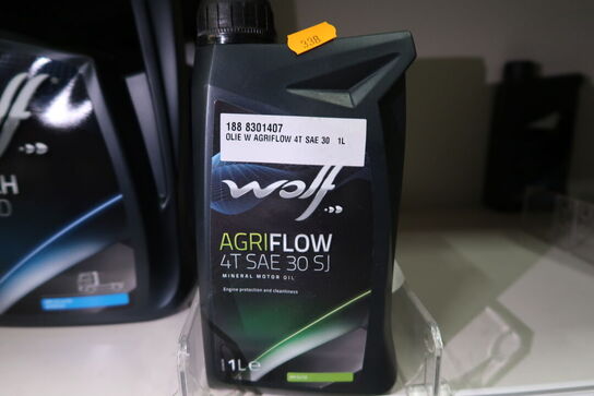 2 dunke olie WOLF 4T SAE 30 SJ 1L