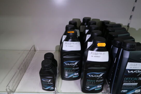 8 dunke olie WOLF Brake Fluid 1L