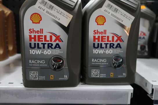 9 dunke olie SHELL HELIX ULTRA 10W-60 1L