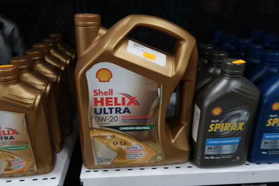 1 dunk olie SHELL HELIX ULTRA 0W-20 5L