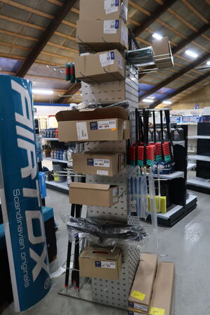 Stander med div. Rengøringsartikler