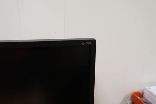 2 stk. computerskærme SAMSUNG S24C450, computer, tastatur, mus