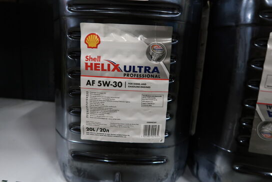 2 dunke olie SHELL HELIX ULTRA AF 5W-30 20L