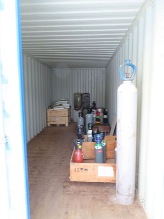 Div. flasker m. gas og ilt med mere