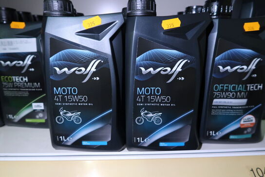 10 dunke olie WOLF 4T 15W50 1L