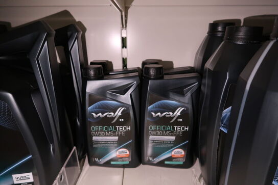 3 dunke olie WOLF 0W30 MS-FFE 5L, 4 dunke olie WOLF 1L
