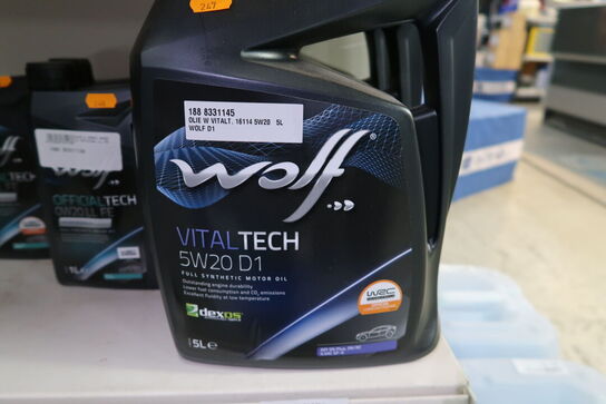 3 dunke olie WOLF 5W20 D1 5L