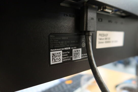 2 stk. computerskærme DELL P2419H, computer, tastatur, mus, computer, headset