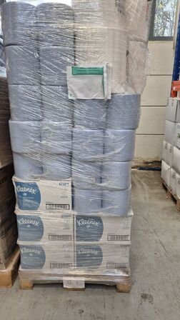 17 paller med diverse overskud fra Jysk Kemi Service