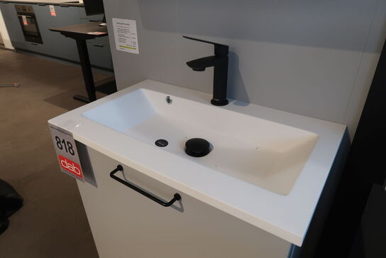 Kvik Badmiljø med armatur, VEDA pure Grey