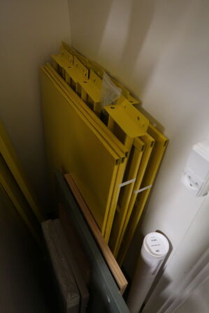 5 fags lagerreol med stålhylder 