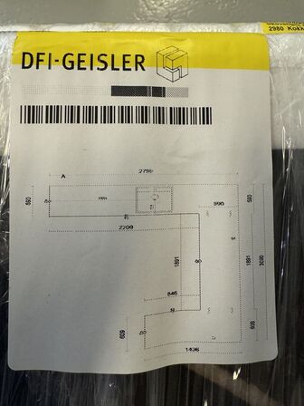 Komplet bordplade U-sæt