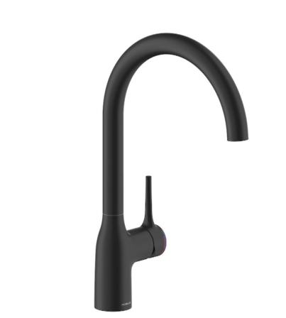 Nobili Mania køkkenarmatur - 1 grebs, Matsort, 220mm, C-tud