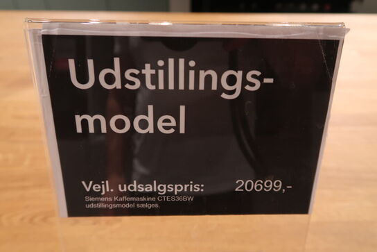 Siemens CTES36BW fuldautomatisk espressomaskine