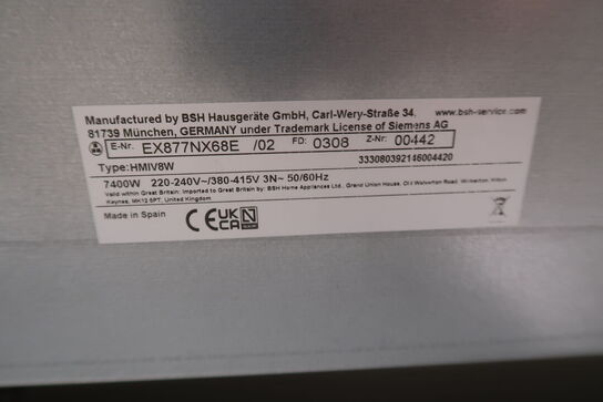 Siemens EX877NX68E iQ700 Induktionskogeplade med indbygget emfang