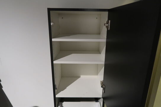 2 stk. Væghængte skabe - sort