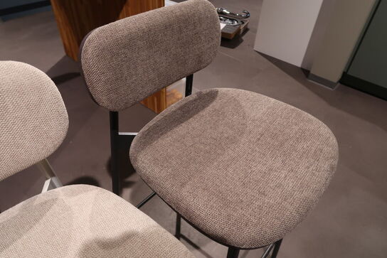 2 stk. Kvik Jigger Barstol med ryglæn 