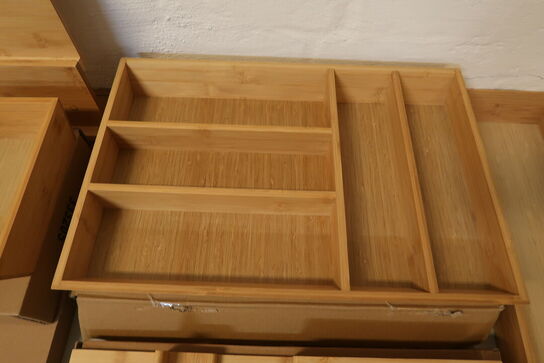 7 stk. skuffeindsatser Bambus