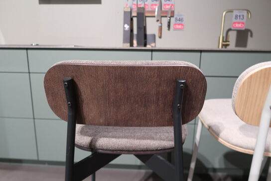 2 stk. Kvik Jigger Barstol med ryglæn 