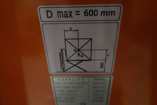 Still sakseløfter - 1000 kg