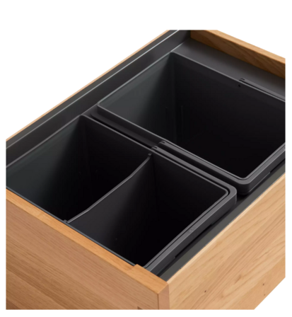 Affaldssystem Edge 40cm Mørkegrå