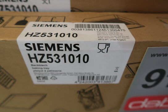 2 stk. Siemens HZ531010 Bageplader 30 x 455 x 375 mm