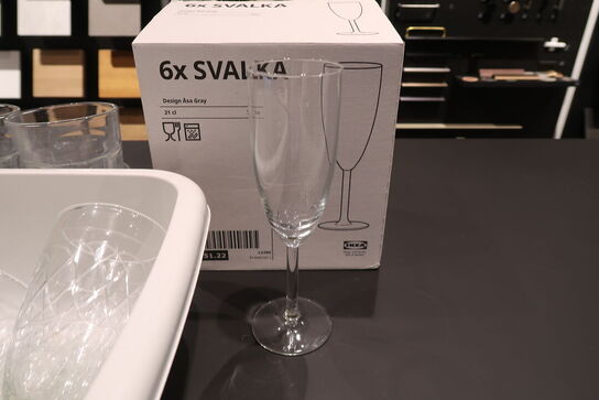 Diverse glas & service 