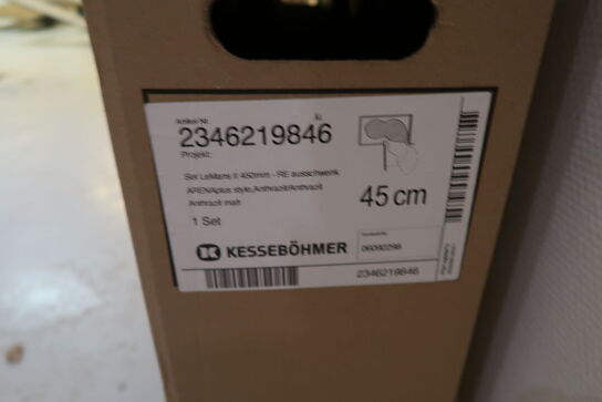 Karrusel Lemans 45cm højre Antracit