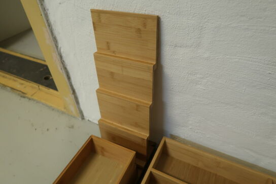 7 stk. skuffeindsatser Bambus