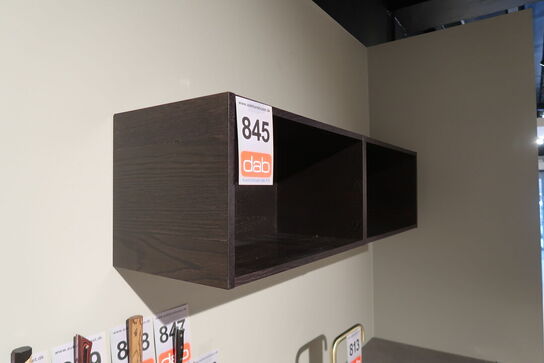 2 stk. Væghængte reolkasser 