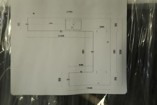 Komplet bordplade U-sæt