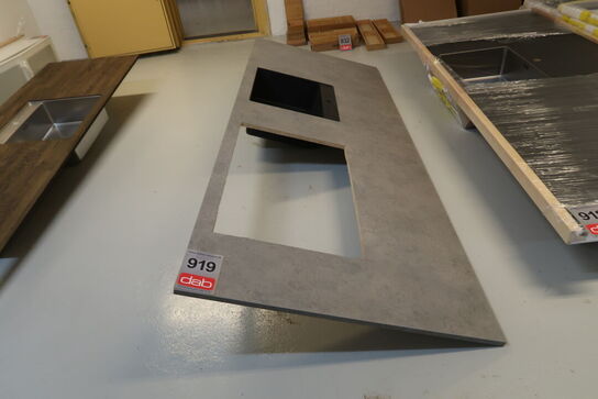 Bordplade med vask & kogeplade hul