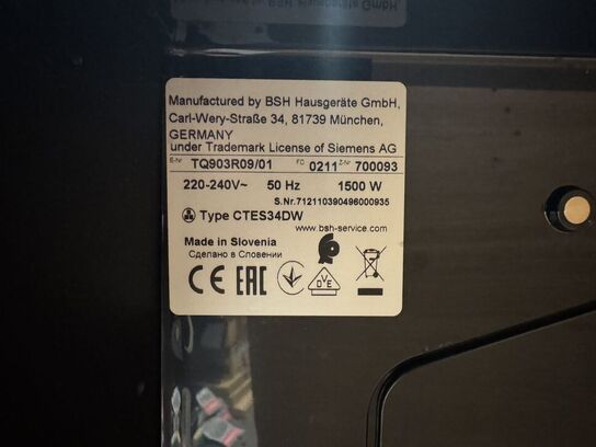 Siemens EQ900 TQ903R09 fuldautomatisk espressomaskine