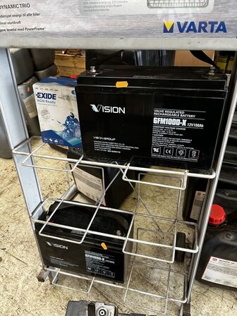 Batteri VISION 6FM100D-X