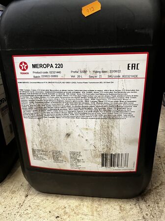 40L olie TEXACO Meropa 220