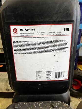 40L olie TEXACO Meropa 100