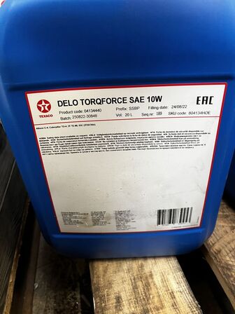 60L olie TEXACO Delo Torqforce Sae 10W