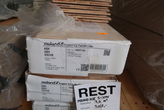 3 pakker gulv MOLAND Ask 3-Stav