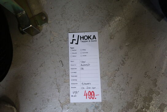 1 rulle gulvtæppe Star