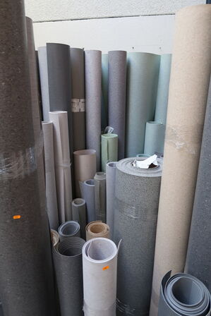 Div. Ruller pvc/vinyl/linoleum der er både hele/ubrugt og bruge ruller