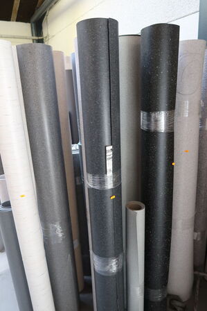 Div. Ruller pvc/vinyl/linoleum der er både hele/ubrugt og bruge ruller