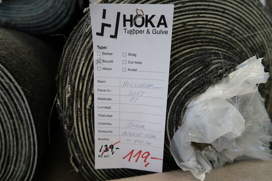 1 rulle gulvtæppe HELSINGØR