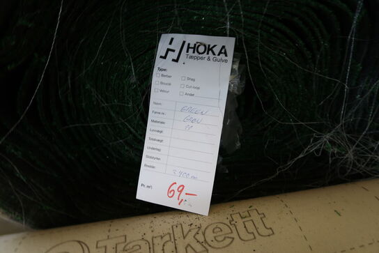 1 rulle gulvtæppe GREEN