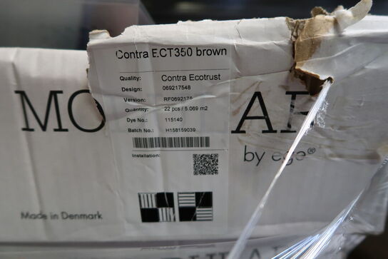 6 pakker tæppefliser EGE Modular