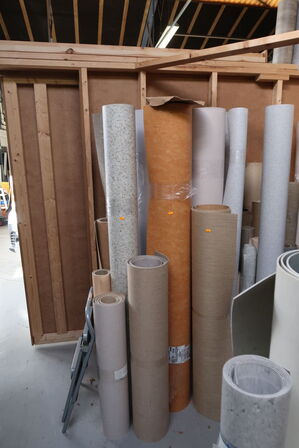 Div. Ruller pvc/vinyl/linoleum der er både hele/ubrugt og bruge ruller