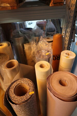 Div. Ruller med underlag m.m.