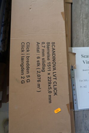 36 pakker gulv SCANDINOVA Vinyl Click