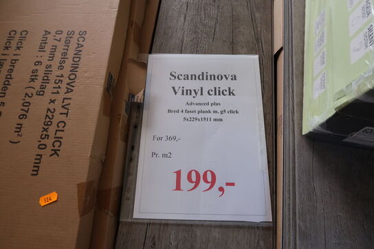 36 pakker gulv SCANDINOVA Vinyl Click